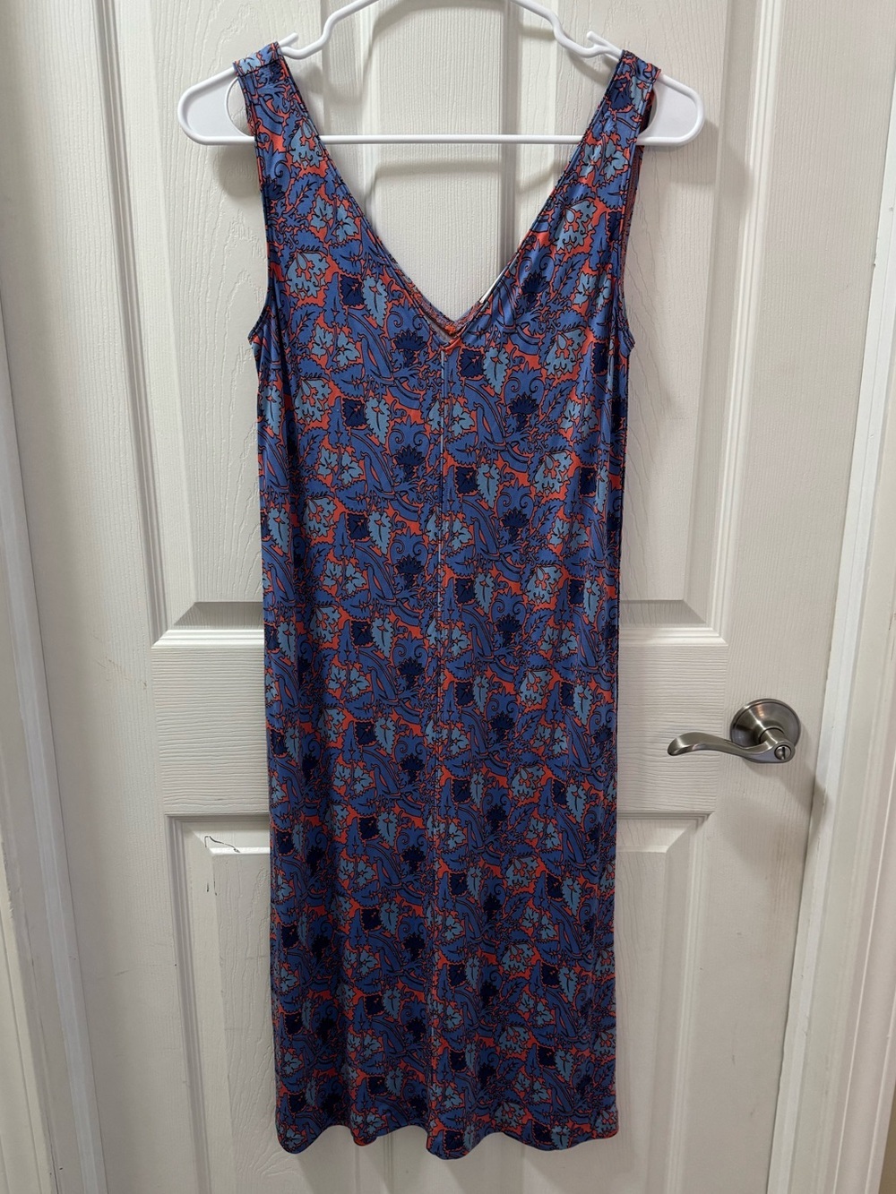 Tory Burch Sandy Silk Jersey Dress Sea Coral Artemis Size XS